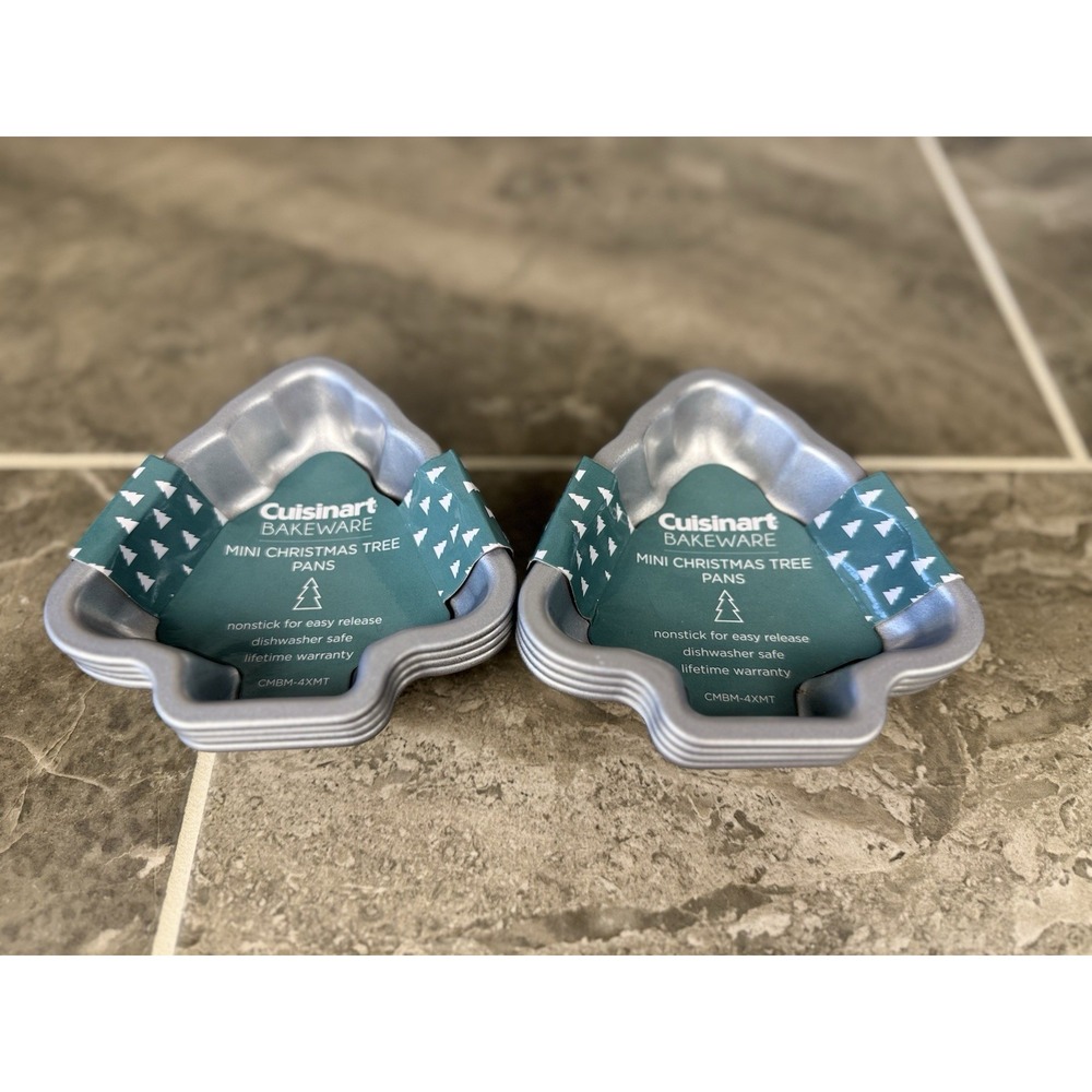 Cuisinart Bakeware Mini Christmas Tree Cake Pans 2 – 4 Piece Set (CMBM-4XMT) New - Picture 3 of 14